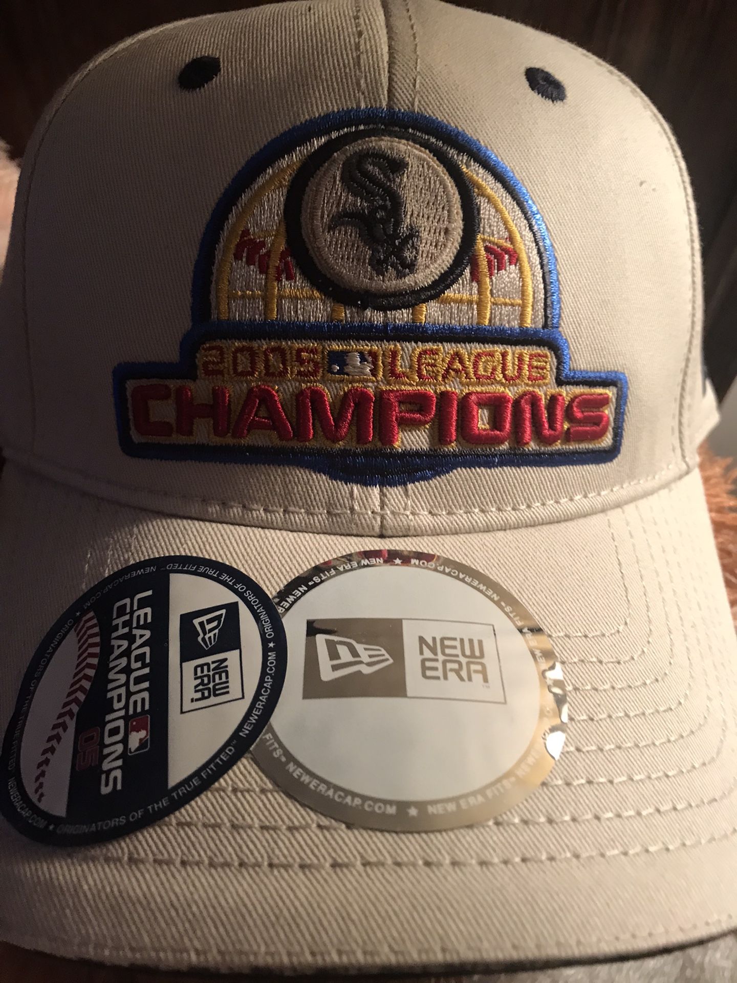 Vintage 2005 New White Sox Champions Ivory NWTs halogram Adult Baseball ⚾️ Hat 🧢 Rare