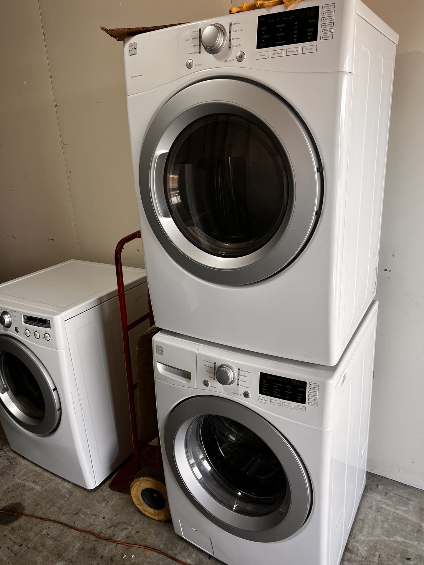 Kenmore Stackable Set Gas Dryer And Washer