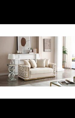 Talia 68in Velvet Square Arm Loveseat