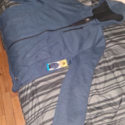 ZEROXPOSUR FULL-ZIP SWEATER FLEECE HOODIE... Size XXL