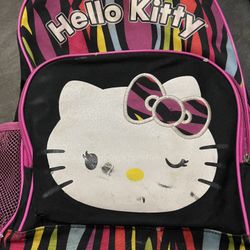 Hello Kitty Backpack Book Bag 