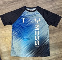 Lionel Messi Collection  Jersey style shirt brand new boys large
