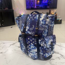 Blue Designer Back Pack