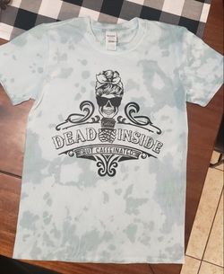 Holloween Tie Dye Dead Inside Shirt