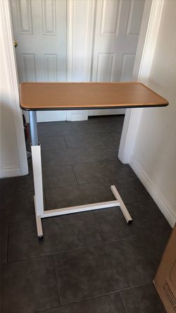 Overbed Table with Adjustable Height