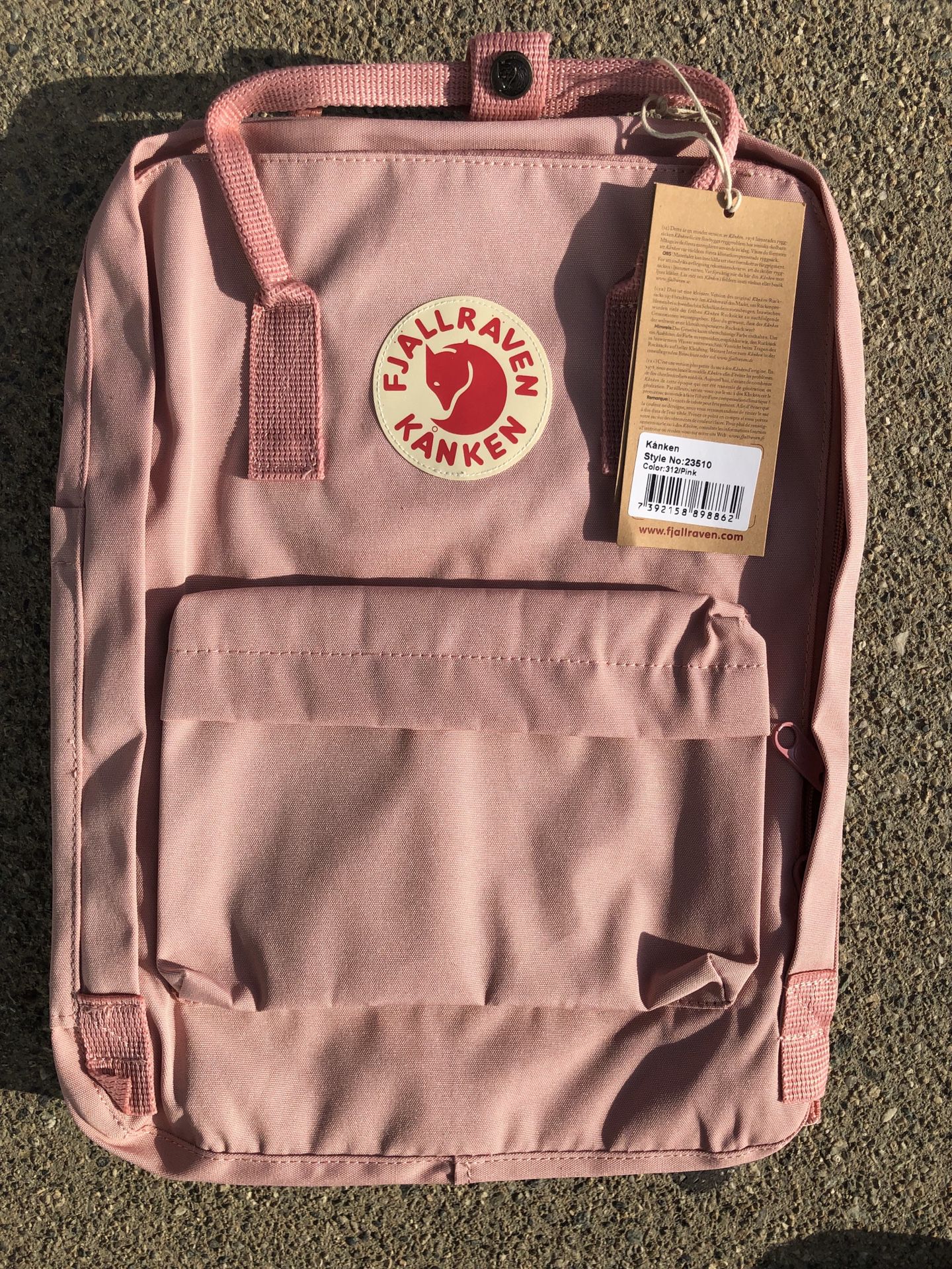 Fjallraven Kanken Backpack Color Pink