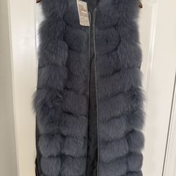 Real Fox Fur Vest For Women 