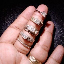 5 Real Gold Rings 10k And Diamonds 💎 $850 [PLEASE READ DESCRIPTION]