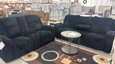 TwinBrooke Dual Power Reclining Sofa Loveseat Set