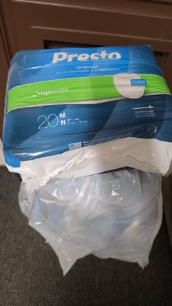 Presto Supreme Classic Adult Underwear Medium 20ct