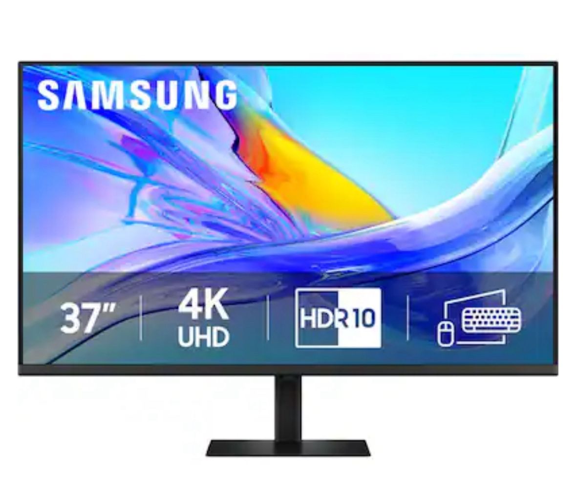 Samsung - 37" ViewFinity S8 S80UD LED 4K UHD High Resolution Monitor with HDR10, USB-C and Ergonomic Stand - Black