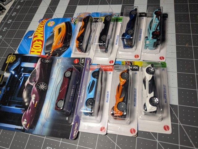 Mclaren Lot Of 8 Hot Wheels