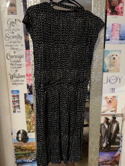 🖤 LOFT Black & White Geometric Print Dress - Size XS - $155