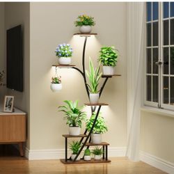 Plant Stand Indoor with Grow Light