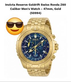 Invicta Reserve  Gold 47mm Watch