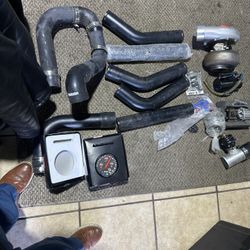 DIY Universal Black EMUSA GT45 Turbo Kit FMIC High Performance STAGE III