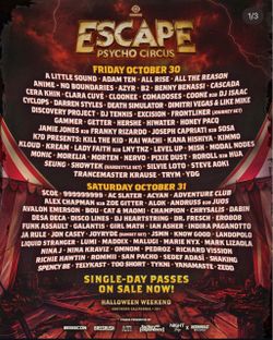 1 2DAY GA ESCAPE TICKET