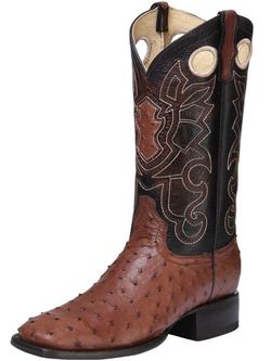 Bota rodeo original avestruz