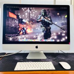 APPLE IMAC 27” 2019 5K Retina 3.7Ghz 6CORE i5 16GB RAM 500GB RADEON PRO 580X 8GB Graphics