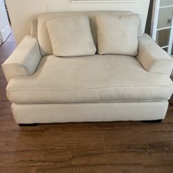 White Loveseat 