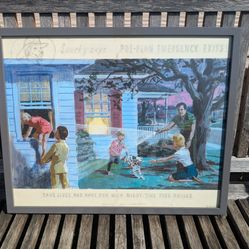 Vintage Fire Safety Draft Print 