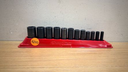 SNAP-ON PAKTY225 12 PIECE 3/8” DRIVE SAE 6-POINT DEEP IMPACT SOCKET SET