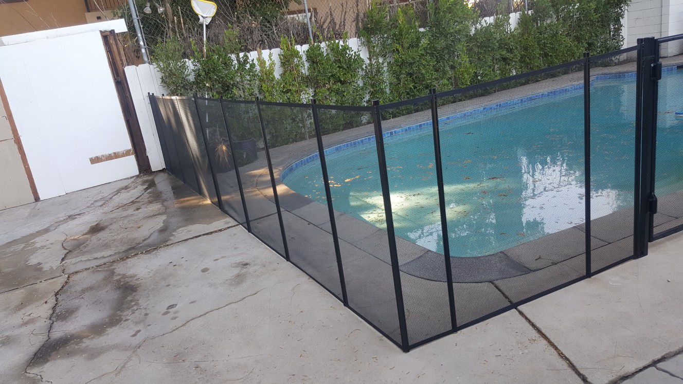 Pool fence, and service on pool nets