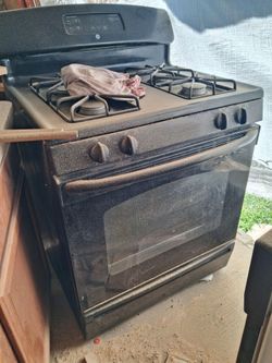 GE Black Gas Range Stove with Oven