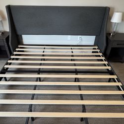 Grey Bed frame - Excellent Condition! 