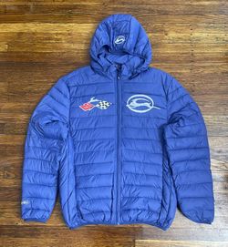 Reflective Impala Cross flags Puffer Jacket 