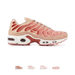 NWOB Flight Club WMNS AIR MAX PLUS LUX 'DUSTY PEACH' Size 6