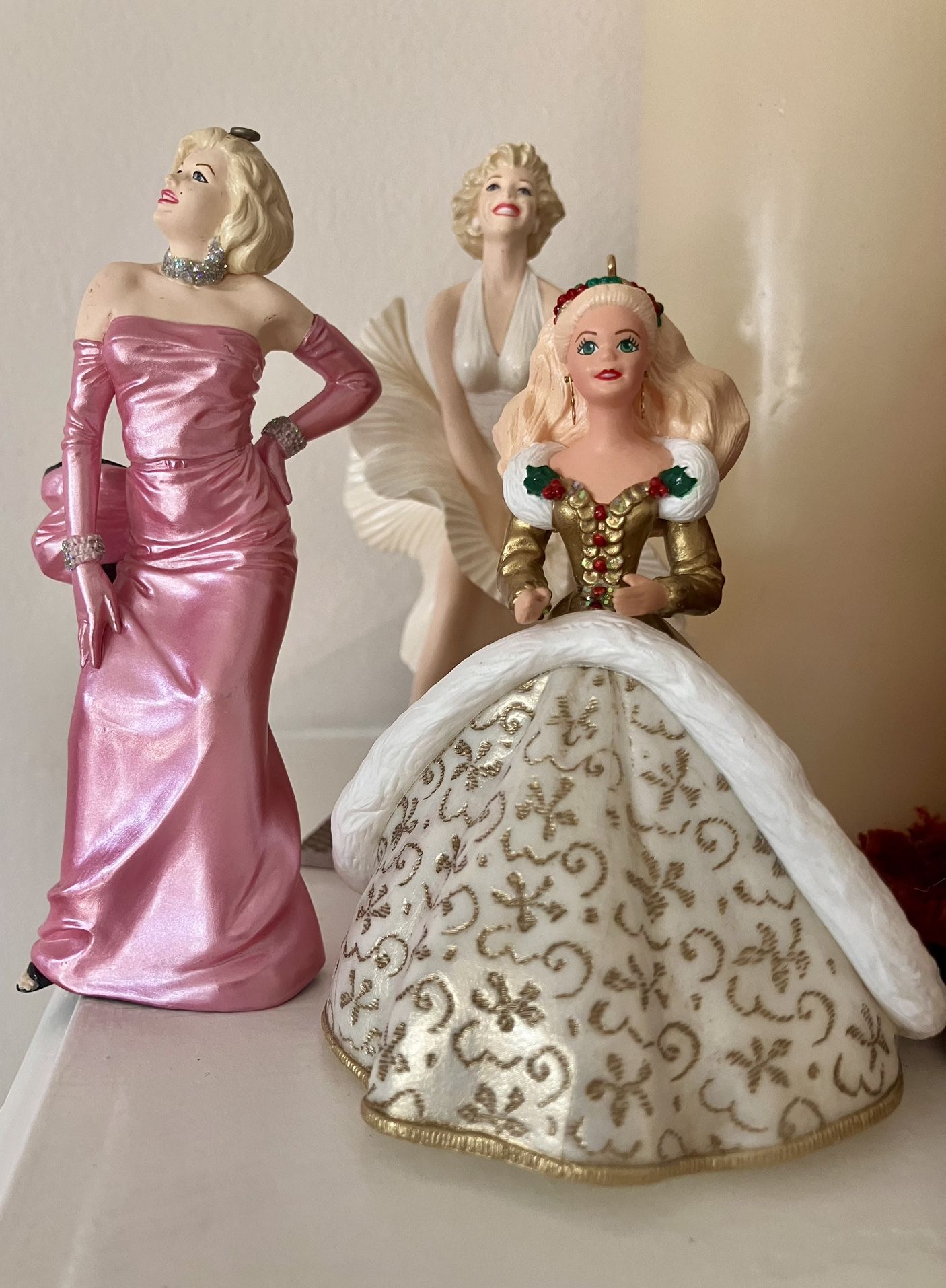Marilyn & Barbie Hallmark Collector Oranments