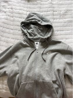 Grey Nike Fleece Full-zip hoodie