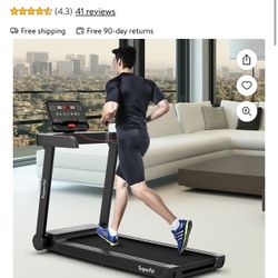 Super fit 2.25HP Electric Treadmill Running Machine W/App Control For Home Office 