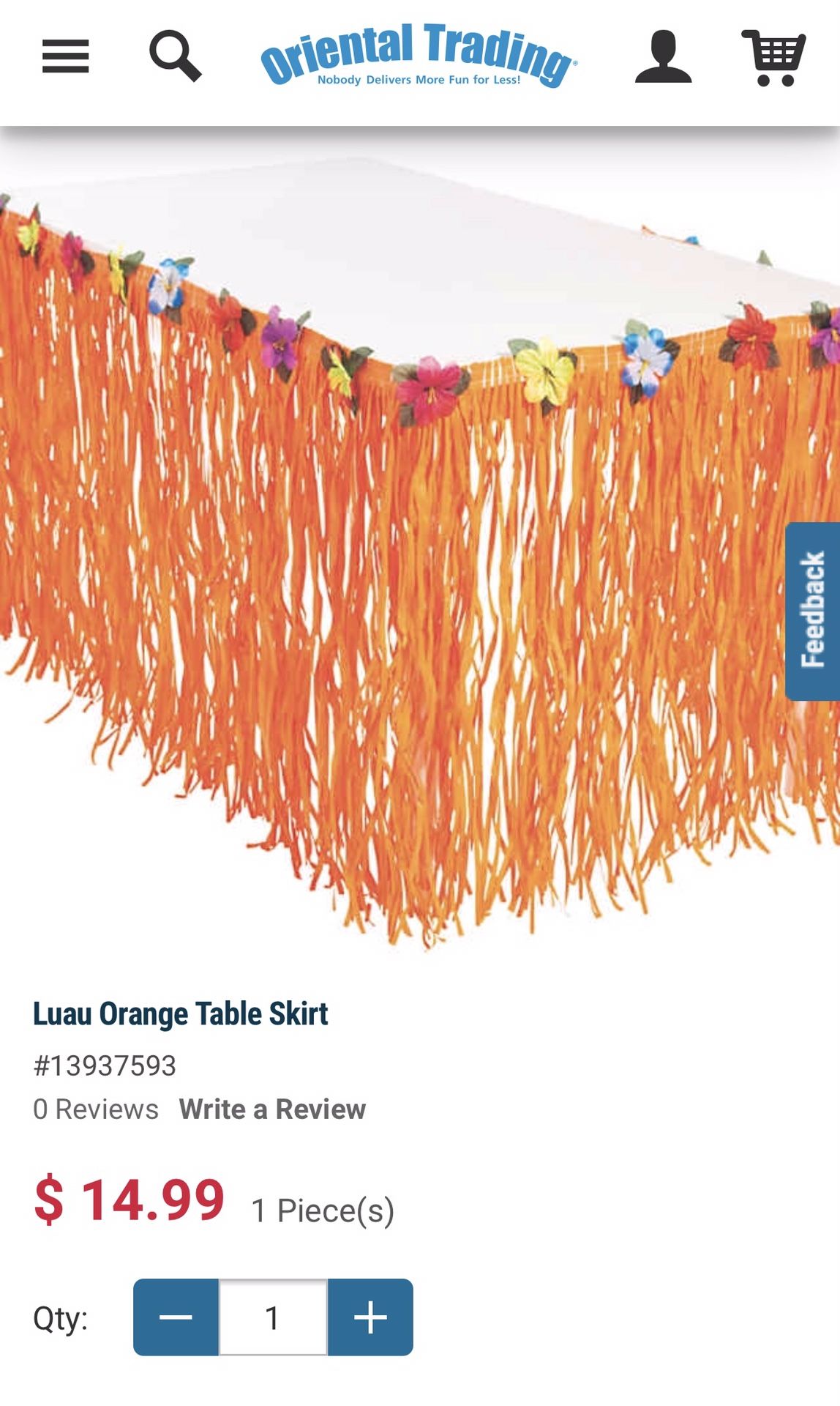 Two Hawaiians table skirts with flowers on top used for Moana party