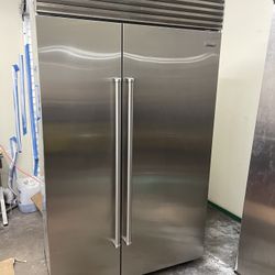 Sub Zero 48” Stainless Steel Built In Side By Side Refrigerator 