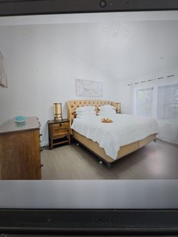 Master Bedroom. 2 Night Stands, Dresser, Bedroom Frame With Matrass.