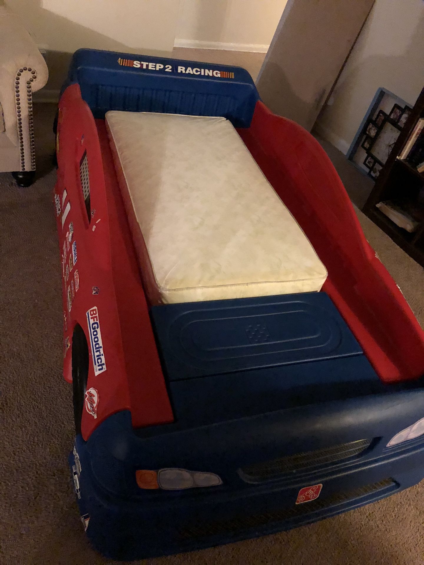 Bed frame for kids, drawer, toy chest and other toys