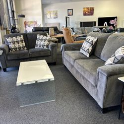 Ashley Grey Sofa And Love Seat 