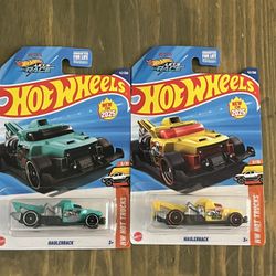 2025 Hot Wheels Hw Hot Trucks Haulerback Lot Both Color Variants 