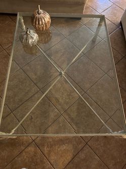 Large glass table
