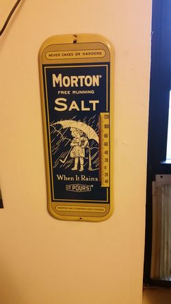 Morton salt thermometer