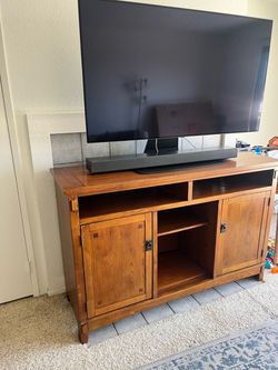 Wood TV / Media Console — As Is