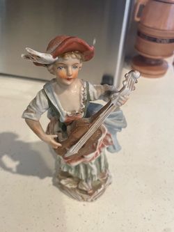 Hand painted figure from the 18 th century