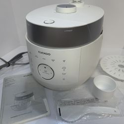 CUCKOO 6-Cup Uncooked / 12-Cup Cooked Induction Heating Twin Pressure Rice Cooker, 16 Menu Modes, Multi-Language Voice Guide, Versatile Grain Multi-Co
