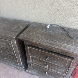 Solid wood nightstand