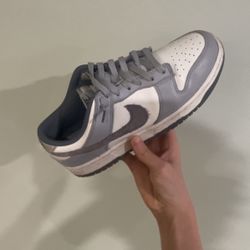 Gray And White Nike Dunks Size 8.5