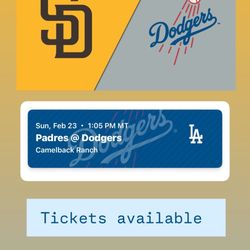 Dodgers Spring Training Tickets 