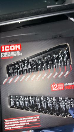 ICON Professional Flex Ratcheting Wrench Set 12pc Metric