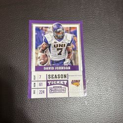 David Johnson Season Ticket